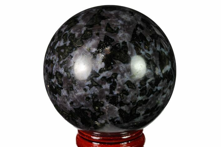 Polished, Indigo Gabbro Sphere - Madagascar #163307